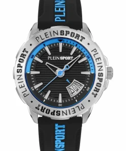 Plein Sport Herren Uhr Rampage PSGDA0224 Blau‑Weiß Silikon 44 mm