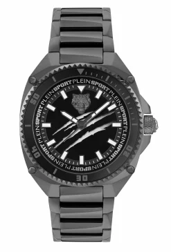 Plein Sport Herren Uhr Thunder Force PS8BA1024 Schwarz Edelstahl 47 mm