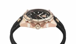 Plein Sport Herren Uhr Thunder Force PS8BA0424 Roségold Schwarz Silikon 47 mm