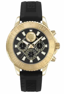 Plein Sport Uhr Herren Glam Chrono Schwarz/Gold PSMEA0224