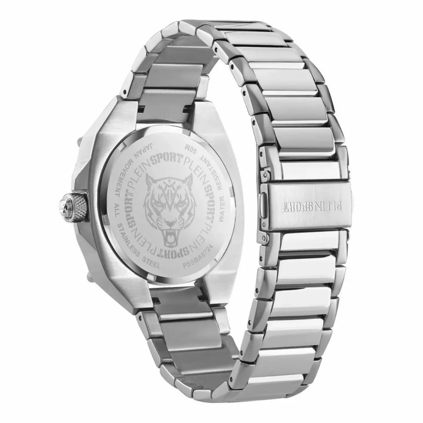 Plein Sport Uhr Herren THUNDER FORCE PS8BA0724 Silber / Schwarz