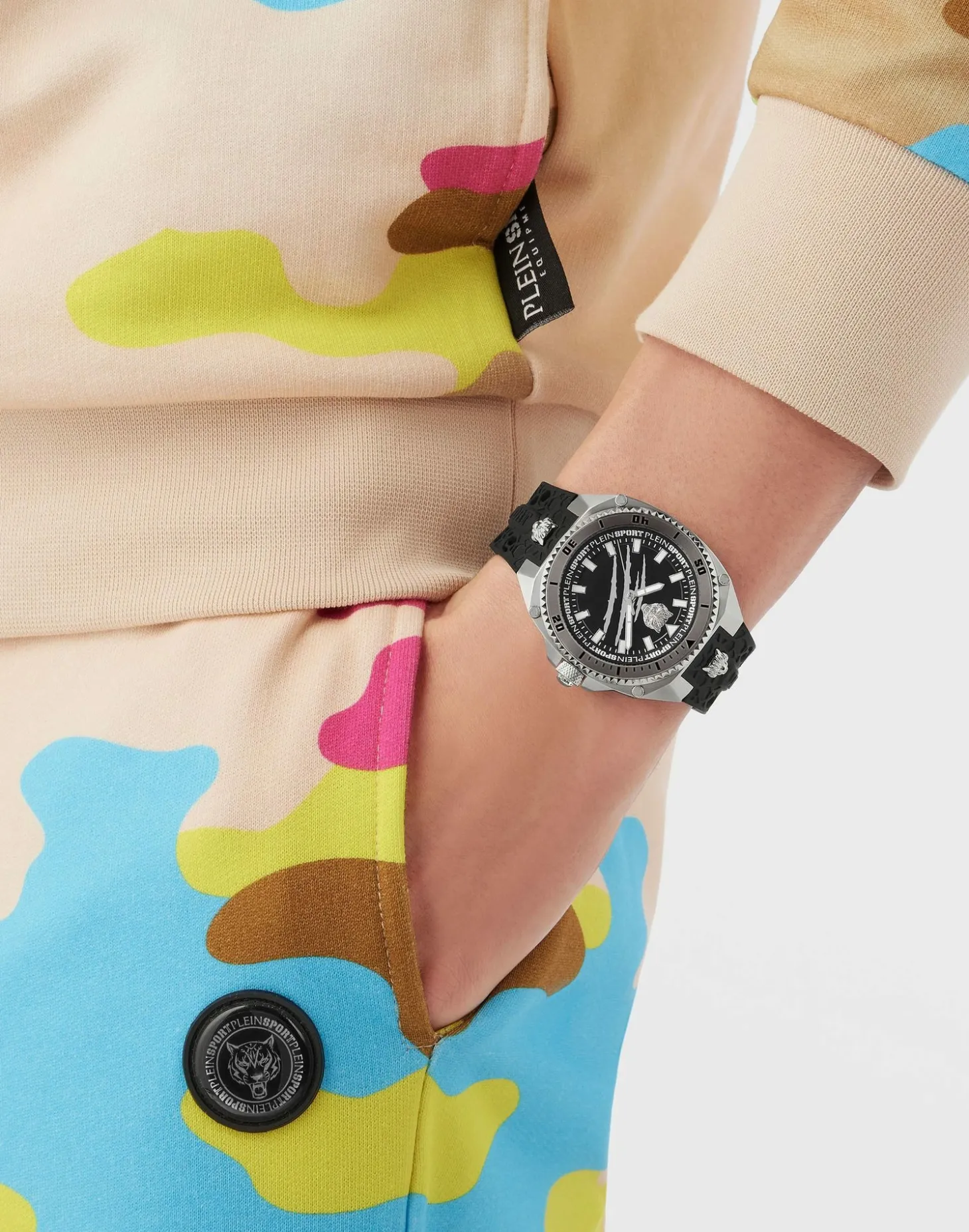 Plein Sport Uhr Herren THUNDER FORCE PS8BA0124 Schwarz / Silber