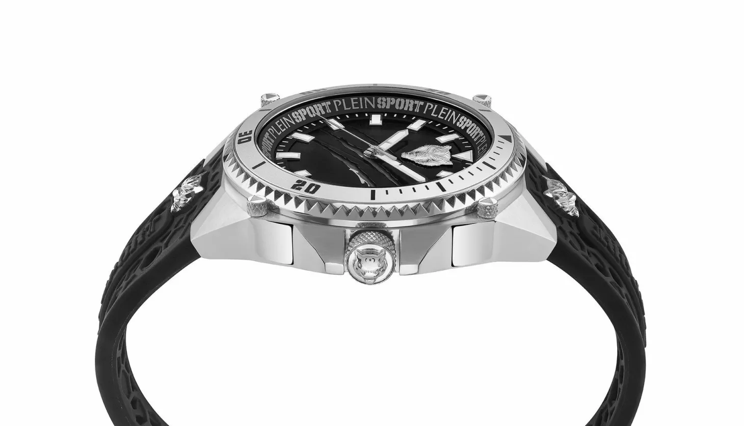 Plein Sport Uhr Herren THUNDER FORCE PS8BA0124 Schwarz / Silber