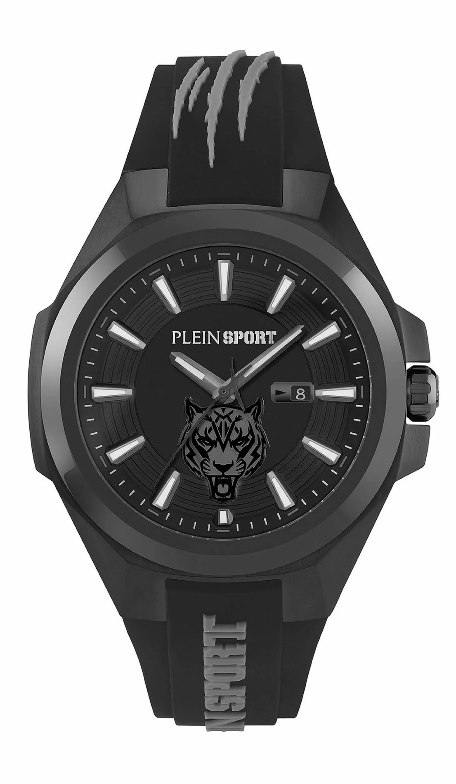 Plein Sport Uhr Herren TIGERMASTER PS7BA0424 Schwarz / Silikon