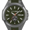 Plein Sport Uhr Herren TIGERMASTER PS7BA0624 Grün / Grau / Silikon