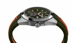 Plein Sport Uhr Herren TIGERMASTER PS7BA0624 Grün / Grau / Silikon