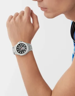 Plein Sport Uhr Herren TIGERMASTER PS7BA0724 Silber / Schwarz