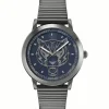 Plein Sport Unisex Uhr IRON TIGER PSKDA0724 Blau Grau Edelstahl 44 mm
