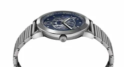 Plein Sport Unisex Uhr IRON TIGER PSKDA0724 Blau Grau Edelstahl 44 mm