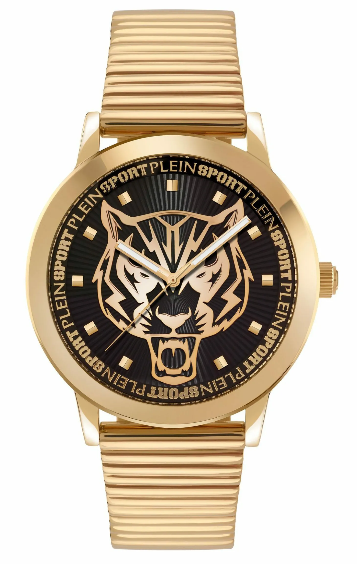 Plein Sport Unisex Uhr Iron Tiger PSKDA0924 Gold/Schwarz Edelstahl 44 mm