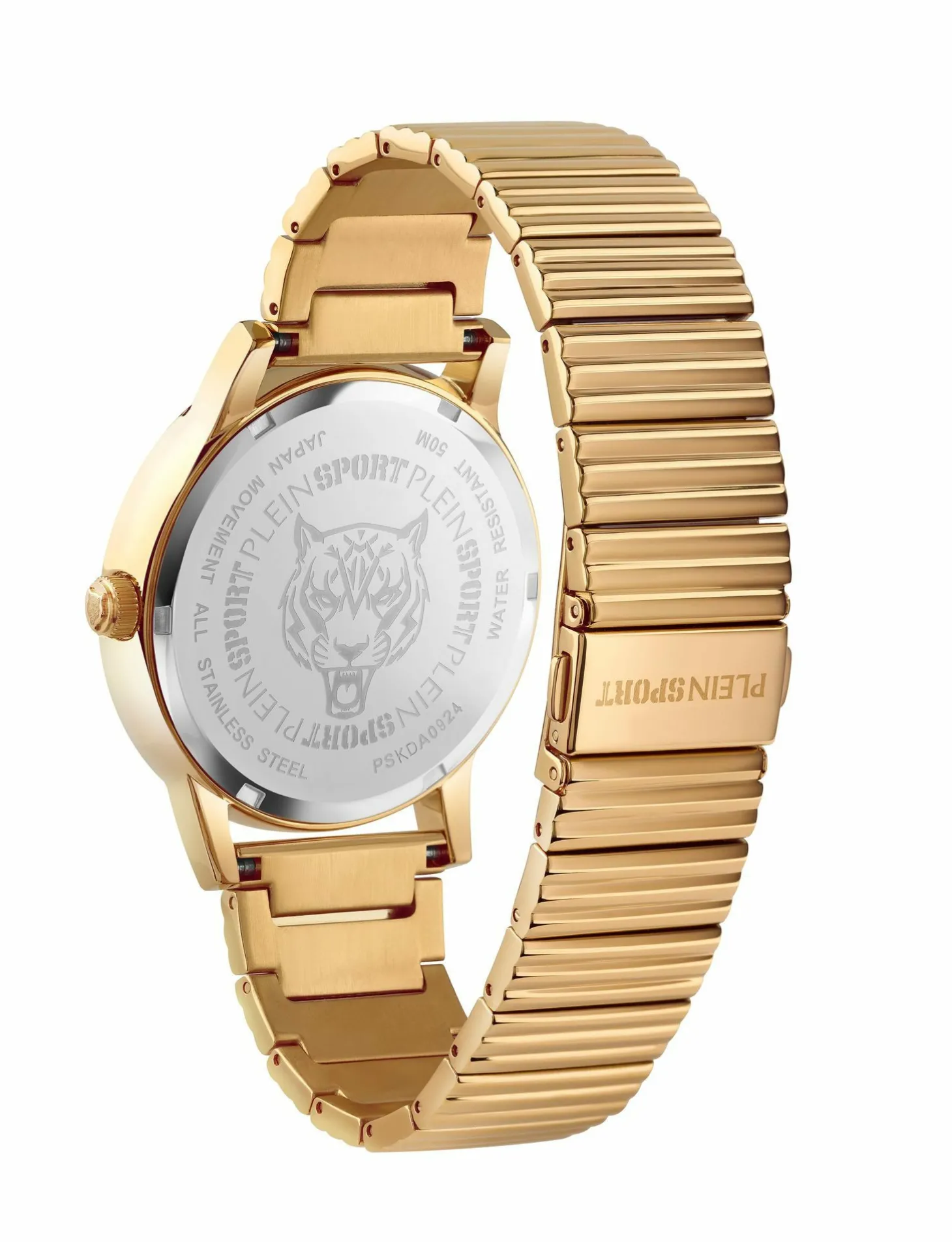 Plein Sport Unisex Uhr Iron Tiger PSKDA0924 Gold/Schwarz Edelstahl 44 mm