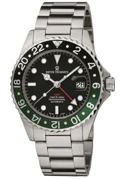 Revue Thommen Herren Armbanduhr Automatik Diver GMT 17572.2138