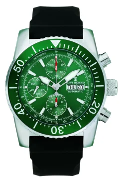 Revue Thommen Herren Armbanduhr Diver 45 mm Day & date Window Armband Silicone 17030.6532