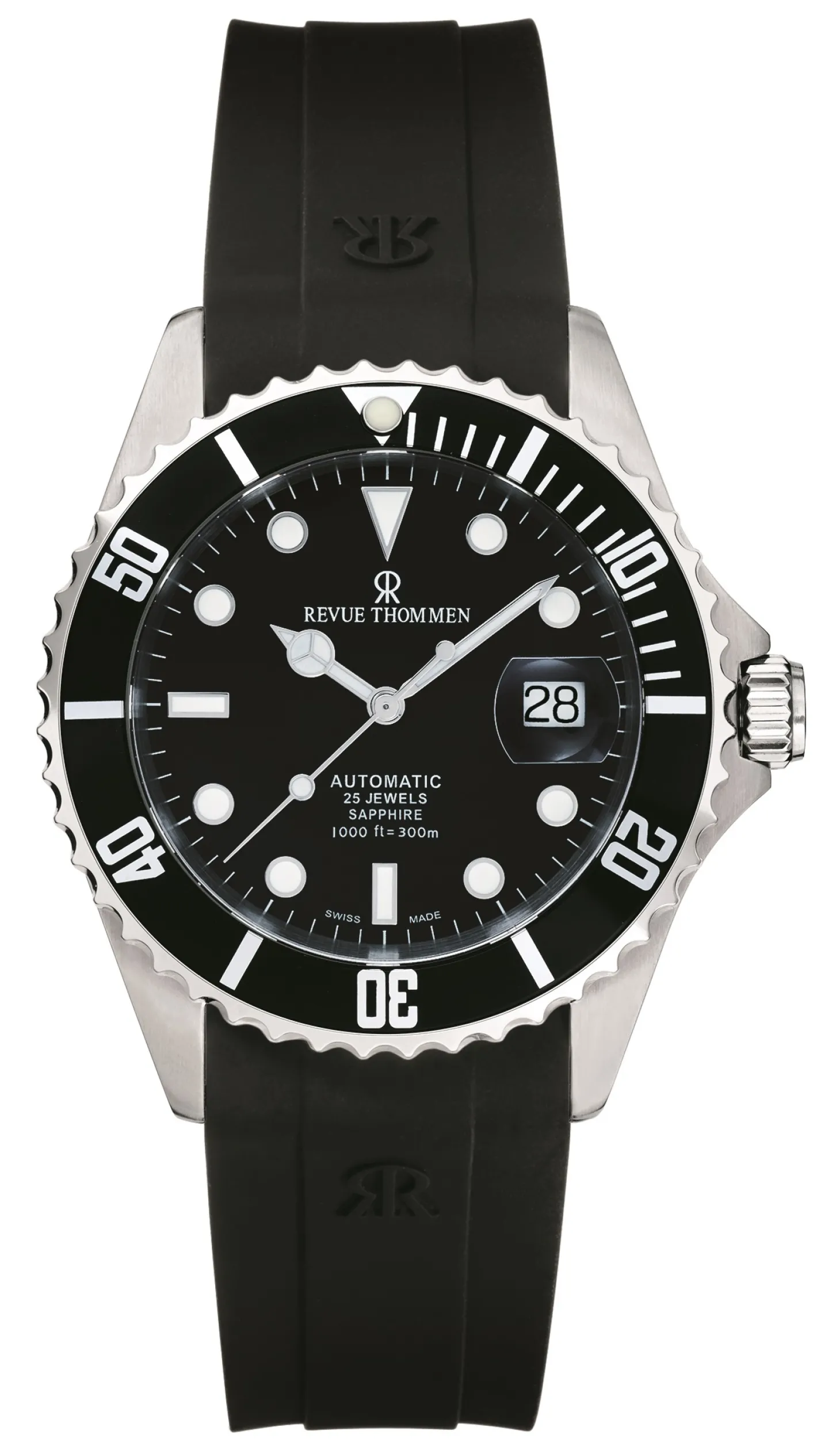 Revue Thommen Herren Armbanduhr Automatic 42 mm Armband Silikon 17571.2837