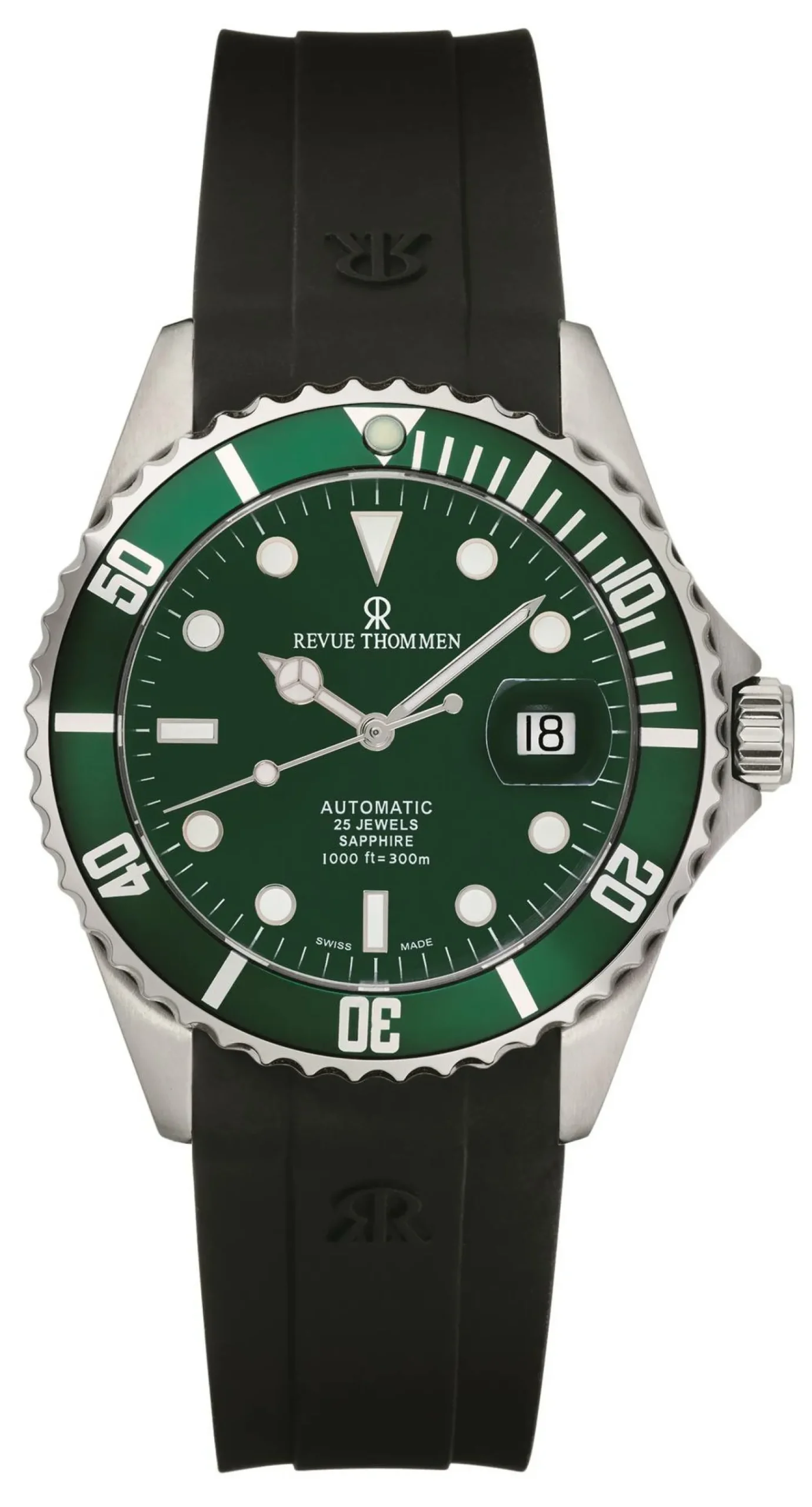 Revue Thommen Herren Armbanduhr Automatic 42 mm Armband Silikon 17571.2829