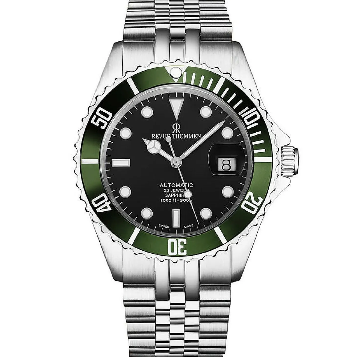 Revue Thommen Herren Armbanduhr Automatik Diver silber 42 mm 17571.2234