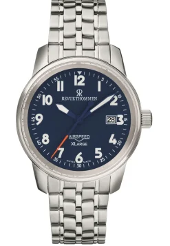 Revue Thommen Herren Armbanduhr Automatic Airspeed Xlarge 40 mm Date Window Armband Edelstahl 16052.2135