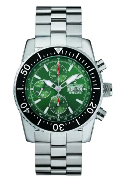Revue Thommen Herren Armbanduhr Automatic Diver 46 mm Day & date Window Armband Silicone 17030.6532