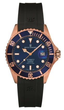 Revue Thommen Herren Armbanduhr Automatic 42 mm Armband Silikon 17571.2855