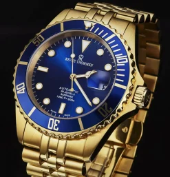 Revue Thommen Herren Automatik Armbanduhr Diver Blau 17571.2215