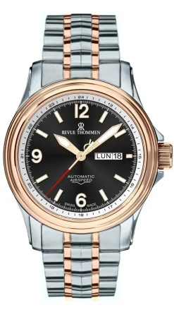 Revue Thommen Automatik Herren Armbanduhr XLarge 16040.2457 Bicolor