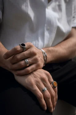 Ring 925 Silber mattiert Tigerauge 41184232407134