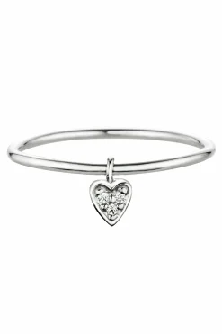 Ring 925/- Silber rhodiniert Herz mit Zirkonia 41184118997086