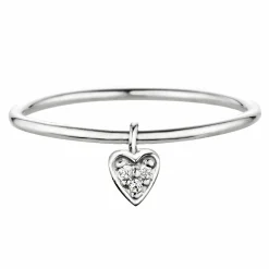 Ring 925/- Silber rhodiniert Herz mit Zirkonia 41184118997086