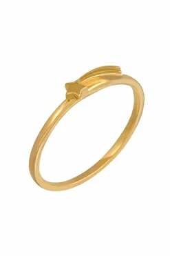 Ring 925 Sterling Silber gelb vergoldet Sternschnuppe 41184576602206