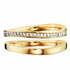 Ring 925 Sterling Silber gelb vergoldet Topas 41184227262558