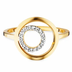 Ring 925 Sterling Silber gelb vergoldet Topas 41184229687390