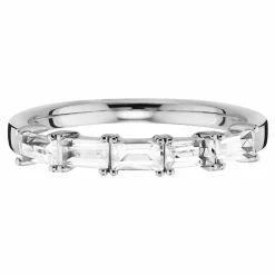 Ring 925/- Sterling Silber rhodiniert mit Weißtopas 41183814123614