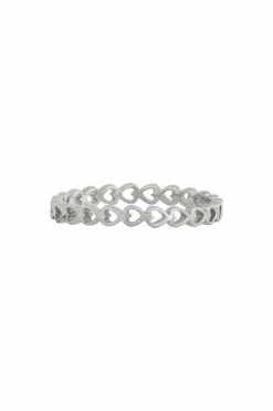 Ring 925/- Sterling Silber rhodiniert Herz Stacking 41184728219742