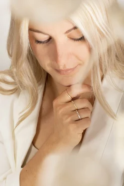 Ring 925/- Sterling Silber rhodiniert Hexagon Stacking 41184742375518