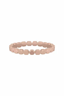 Ring 925/- Sterling Silber rosévergoldet Hexagon Stacking 41184743653470