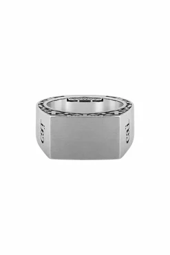 Ring 925/- Sterling Silber Siegelring mattiert oxidiert Flechtoptik 41184743948382