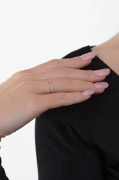 Ring 925/- Sterling Silber vergoldet Zirkonia Rainbow 41184725205086