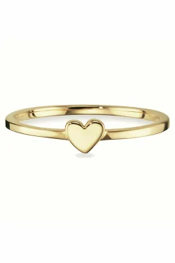 Ring 925/- Sterling Silber vergoldet Herz 41184362365022