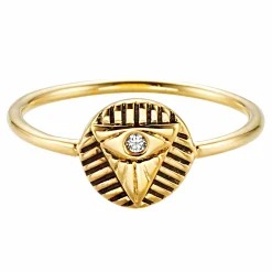 Ring 925 Sterling Silber vergoldet Zirkonia 41179028553822