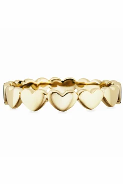 Ring 925/- Sterling Silber vergoldet Herzen 41184116736094