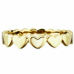 Ring 925/- Sterling Silber vergoldet Herzen 41184116736094