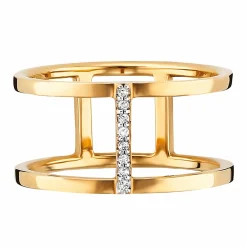 Ring 925/- Sterling Silber vergoldet Topas weiß 41184114835550