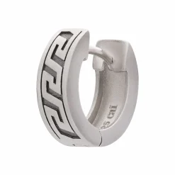 Single Creole 925 Silber matt oxidiert 41185220100190