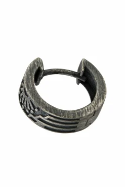 Single Creole 925 Silber matt oxidiert Sonne 41185109606494