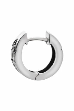 Single Creole 925 Silber matt oxidiert 41185220001886