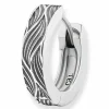 Single-Ohrring 925 Sterling Silber rhodiniert Wellen 41184111689822