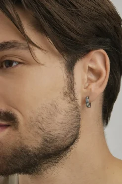 Single-Ohrring 925 Sterling Silber rhodiniert Wellen 41184111689822