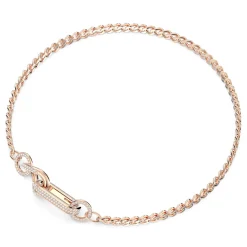 Swarovski Halskette Dextera Pavé Weiß, 18k Rosévergoldung 5656624