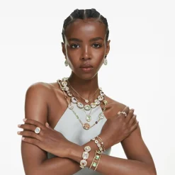 Swarovski Armband Damen Chroma cuff multicolor gold S 5721649