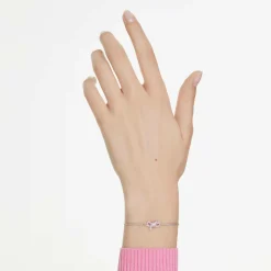 SWAROVSKI Armband Damen Lifelong Bow Schleife Pink Rhodiniert 5723553
